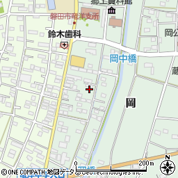 静岡県磐田市岡748-1周辺の地図