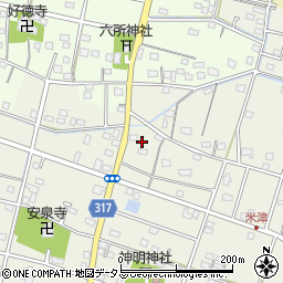 静岡県浜松市中央区米津町1723周辺の地図