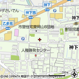 岡山県岡山市中区神下221周辺の地図