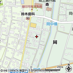 静岡県磐田市岡746-1周辺の地図