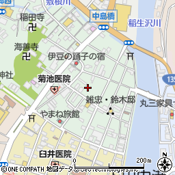 静岡県下田市一丁目11-20周辺の地図