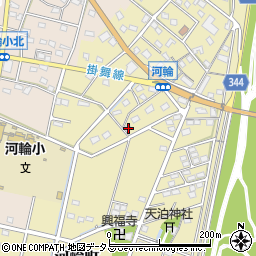 静岡県浜松市中央区河輪町193周辺の地図
