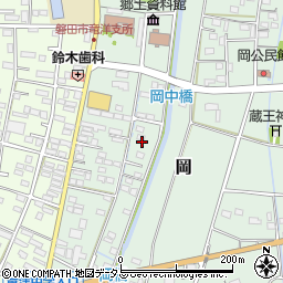 静岡県磐田市岡873-1周辺の地図