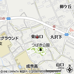 愛知県田原市田原町東山口周辺の地図