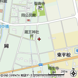 静岡県磐田市岡220-3周辺の地図