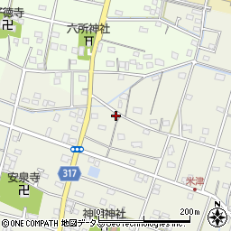 静岡県浜松市中央区米津町1736周辺の地図