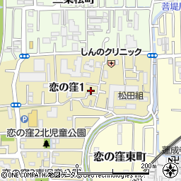 奈良県奈良市恋の窪1丁目13-9周辺の地図