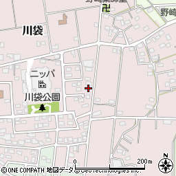 静岡県磐田市川袋1050-7周辺の地図