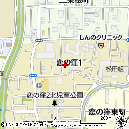 奈良県奈良市恋の窪1丁目16-7周辺の地図