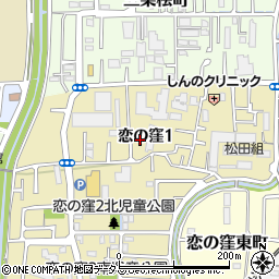 奈良県奈良市恋の窪1丁目16周辺の地図
