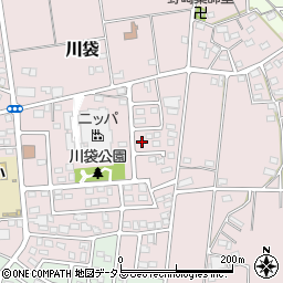 静岡県磐田市川袋1050-2周辺の地図