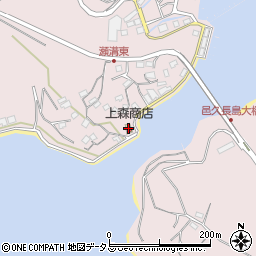 上森商店周辺の地図