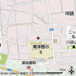 静岡県磐田市川袋1857-2周辺の地図