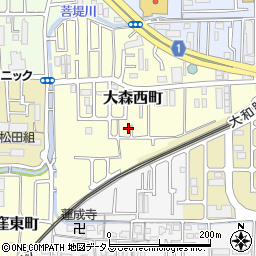 奈良県奈良市大森西町19周辺の地図