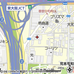 堺商運株式会社　東大阪物流センター周辺の地図