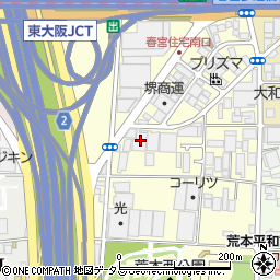 堺商運株式会社　東大阪物流センター周辺の地図