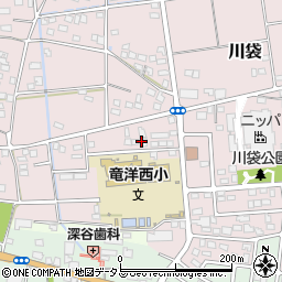 静岡県磐田市川袋1866周辺の地図