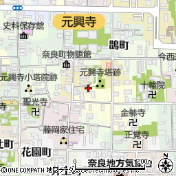 奈良県奈良市薬師堂町21-2周辺の地図