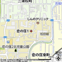 奈良県奈良市恋の窪1丁目13-3周辺の地図