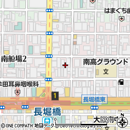 ＧＳパーク長堀橋駐車場周辺の地図