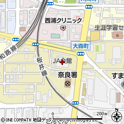 奈良県農協会館周辺の地図