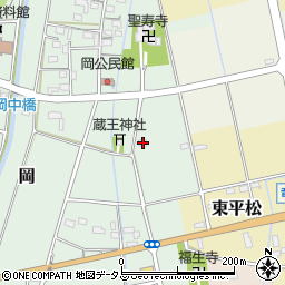 静岡県磐田市岡220周辺の地図