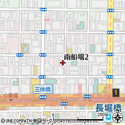 大阪府大阪市中央区南船場周辺の地図