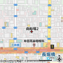 大阪府大阪市中央区南船場2丁目6-25周辺の地図