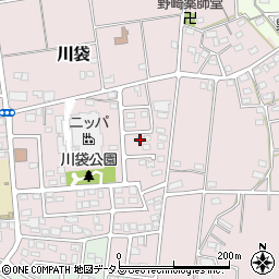 静岡県磐田市川袋1050-4周辺の地図