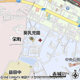 島根県益田市赤城町5-17周辺の地図