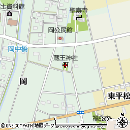 蔵王神社周辺の地図