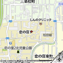 奈良県奈良市恋の窪1丁目13-1周辺の地図