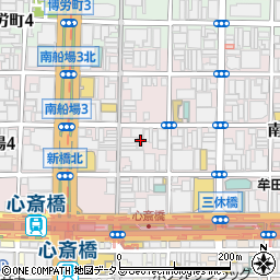 大阪府大阪市中央区南船場3丁目6-25周辺の地図