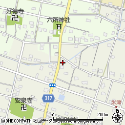 静岡県浜松市中央区米津町1741周辺の地図