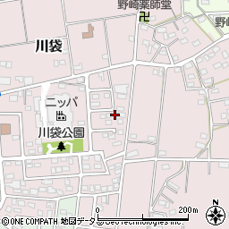 静岡県磐田市川袋1050-6周辺の地図