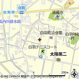 静岡県浜松市中央区白羽町1205周辺の地図