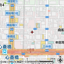 大阪府大阪市中央区南船場3丁目6-28周辺の地図