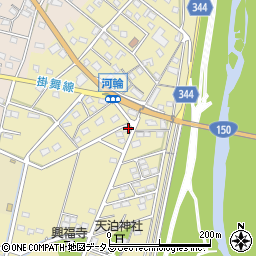 静岡県浜松市中央区河輪町291周辺の地図