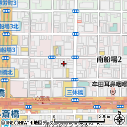 大阪府大阪市中央区南船場3丁目3-26周辺の地図