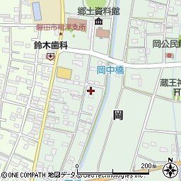 静岡県磐田市岡871-4周辺の地図