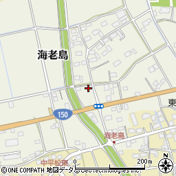 静岡県磐田市海老島458周辺の地図
