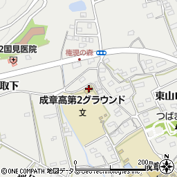 愛知県田原市田原町西山口周辺の地図