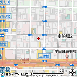 大阪府大阪市中央区南船場3丁目3-27周辺の地図