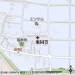 静岡県袋井市東同笠169周辺の地図