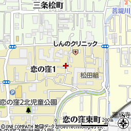 奈良県奈良市恋の窪1丁目4-16周辺の地図