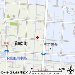 静岡県浜松市中央区御給町183周辺の地図