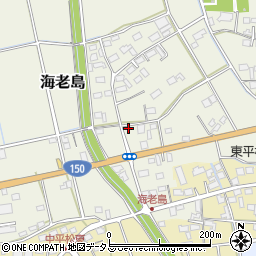 静岡県磐田市海老島413周辺の地図