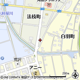 静岡県浜松市中央区法枝町270周辺の地図