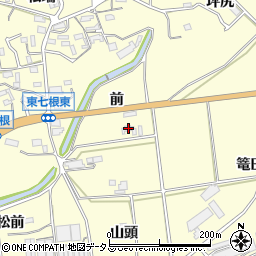 愛知県豊橋市東七根町前周辺の地図
