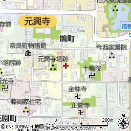 奈良県奈良市毘沙門町周辺の地図